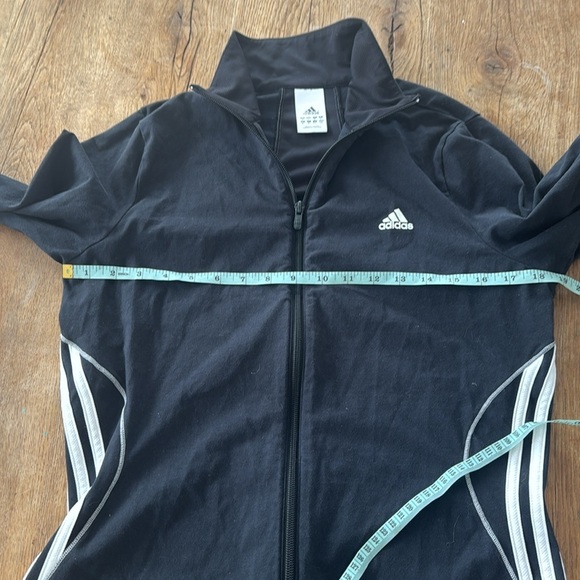 adidas Jacket Womens Large Black Lightweight Long Sleeve - Picture 5 of 7